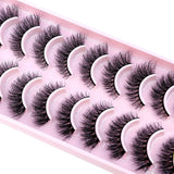 3D Faux Mink Hair False Eyelashes - Natural Crisscross Lashes