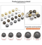 Vintage Copper Metal Buttons Set for Sewing and Crafts