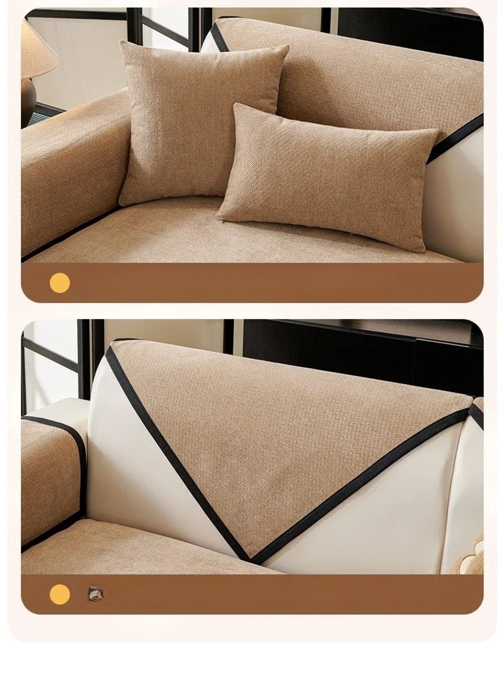 Nordic Minimalist Chenille Non-Slip Sofa Pad