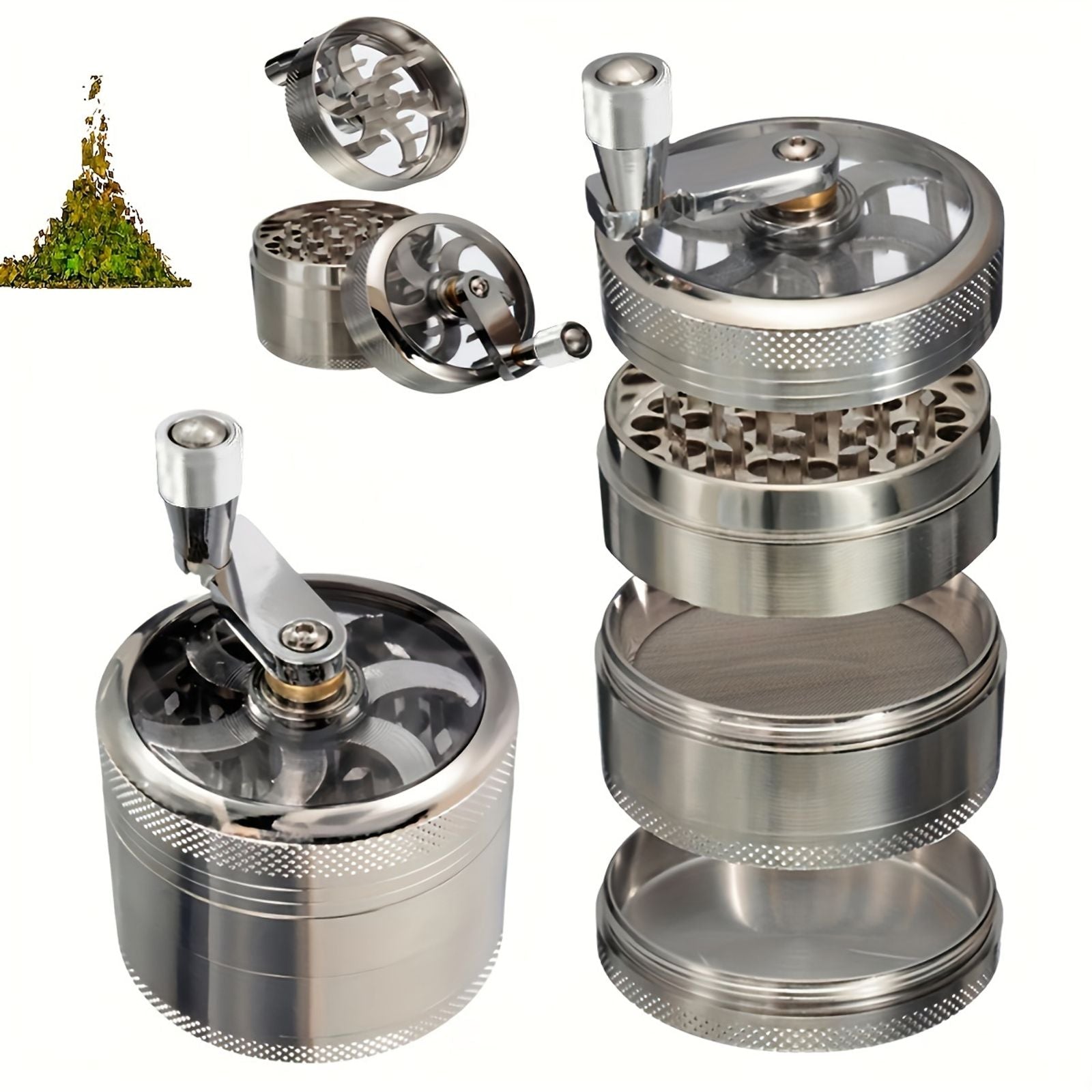 Nut and Spice Grinder for Nutmeg, Ginger, Salt, and Pepper