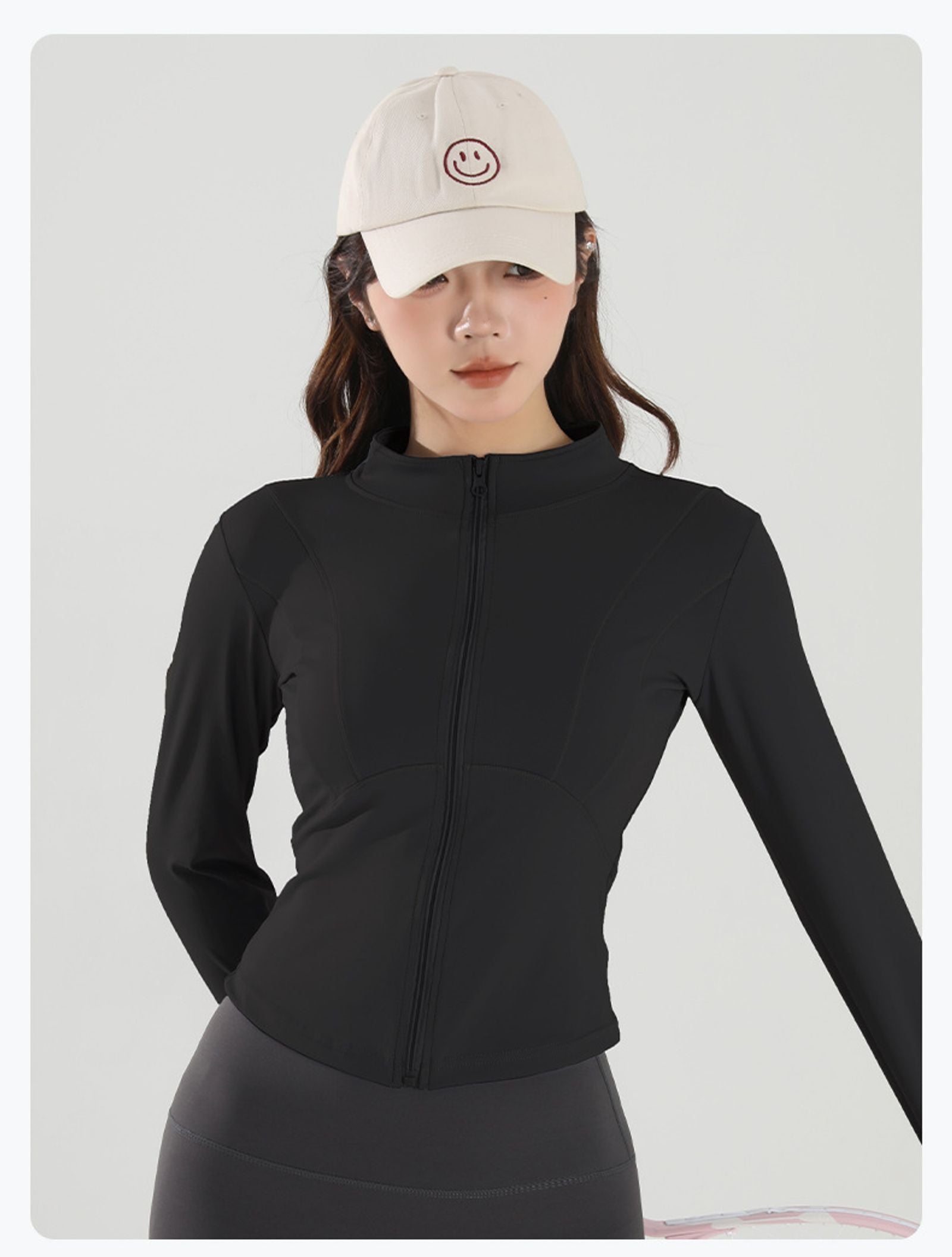 Women's Long-Sleeved Yoga Jacket for Autumn & Winter