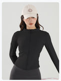 Women's Long-Sleeved Yoga Jacket for Autumn & Winter