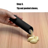 Silicone Garlic Peeler Tube - Easy Garlic Stripping Tool