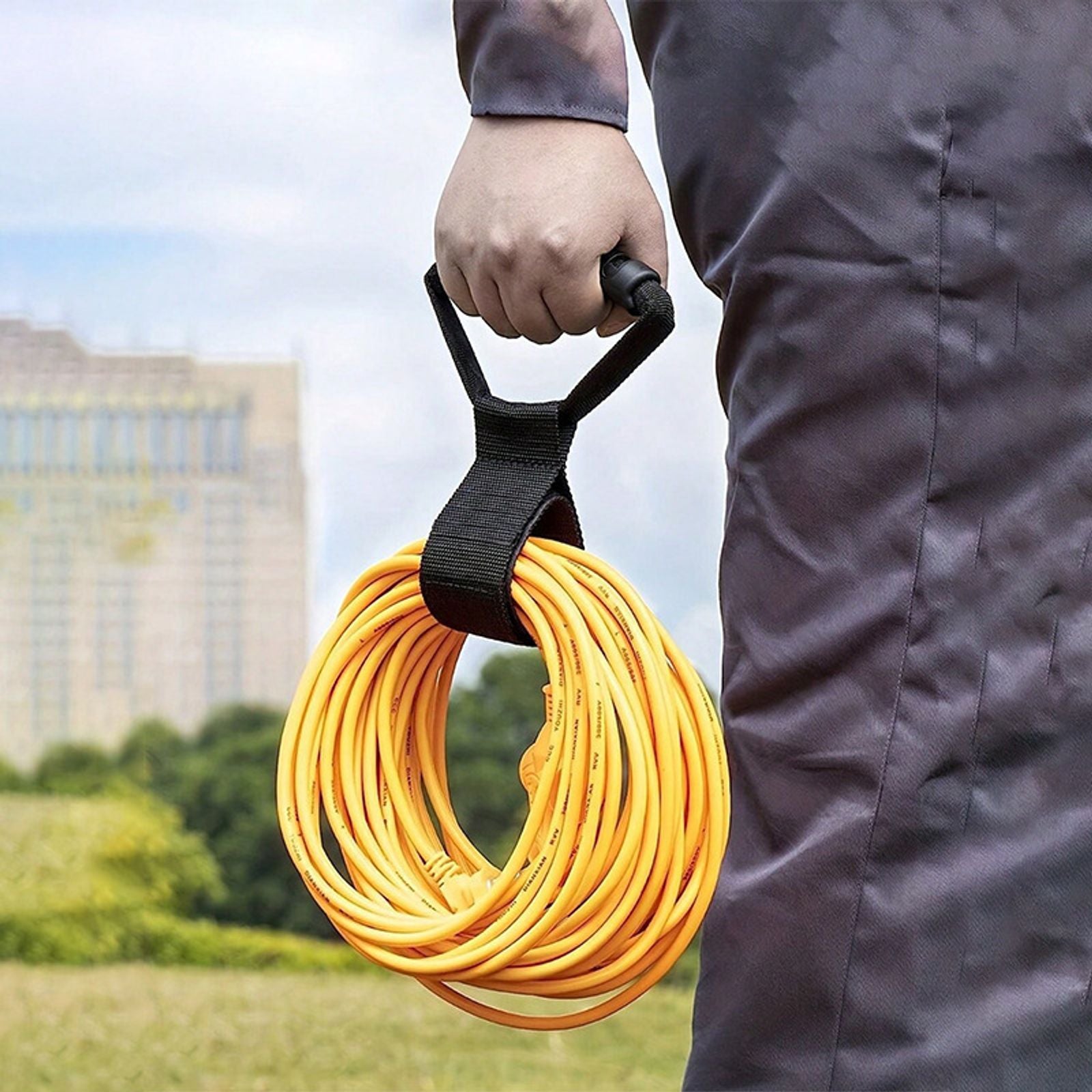 Heavy-Duty Extension Cord Organizer with Handle