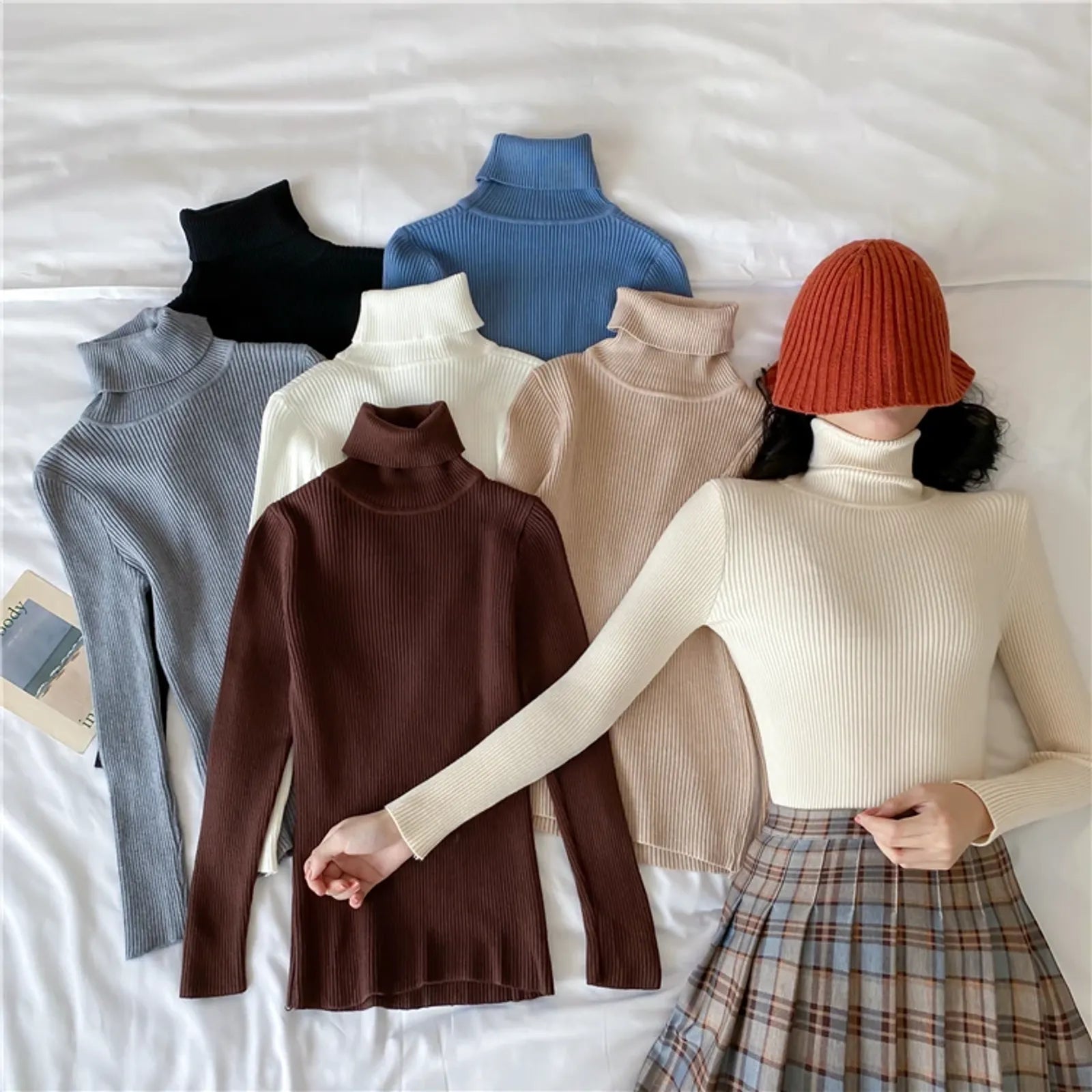 Women's Warm Turtleneck Jumper Sweater