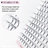 Premade Volume Fans Short Stem Russian Eyelash Extensions
