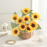 Sunflower Artificial Flower Bouquet for Home and Wedding Decor