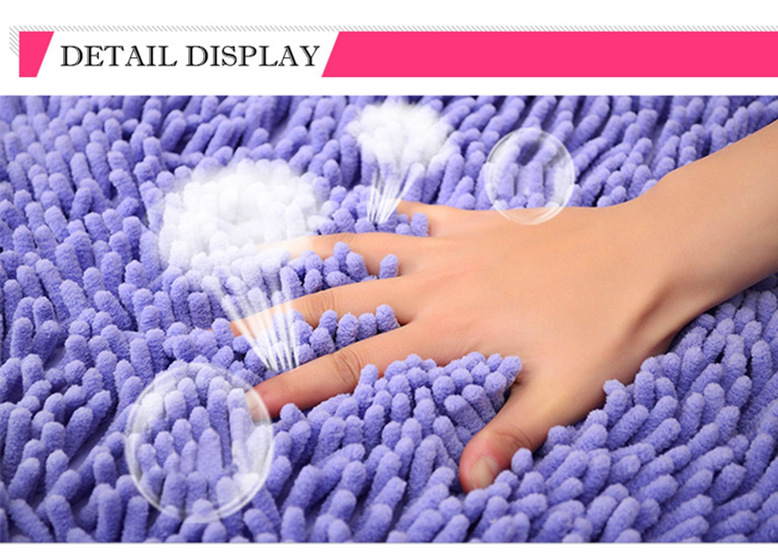 Thick Memory Foam Bath Mat for Bathroom and Living Room