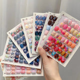 10 Rolls of Plaid Bow Stars Nail Foils Transfer Paper