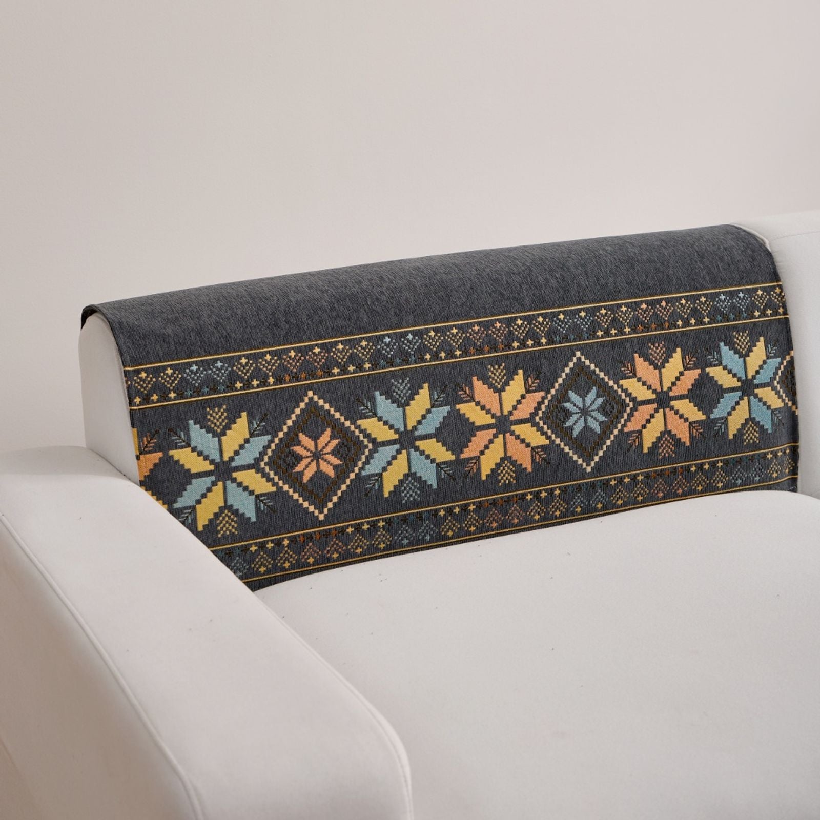 Bohemian Jacquard Chenille Sofa Cover for All Seasons