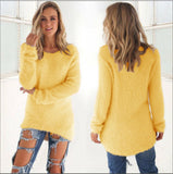 Plus Size Women's Warm Knitted Pullover Sweater