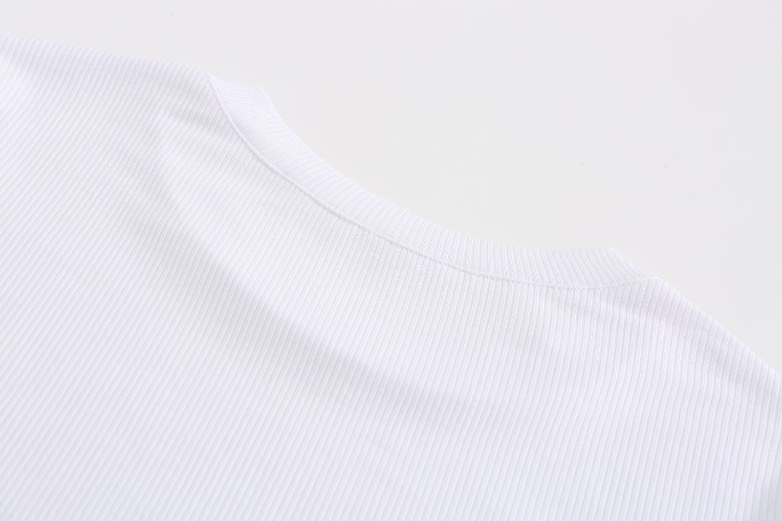 O Neck Knit Crop Top for Women - Casual Summer Style