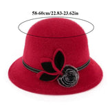 Elegant Vintage Wool Fedora Hat for Women