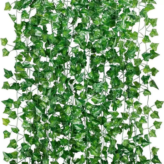 Green Ivy Leaf Hanging Vine Garland for Home Decor