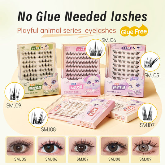 DIY Clusters Eyelash Self-Adhesive Natural Soft Lashes