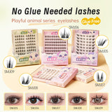 DIY Clusters Eyelash Self-Adhesive Natural Soft Lashes