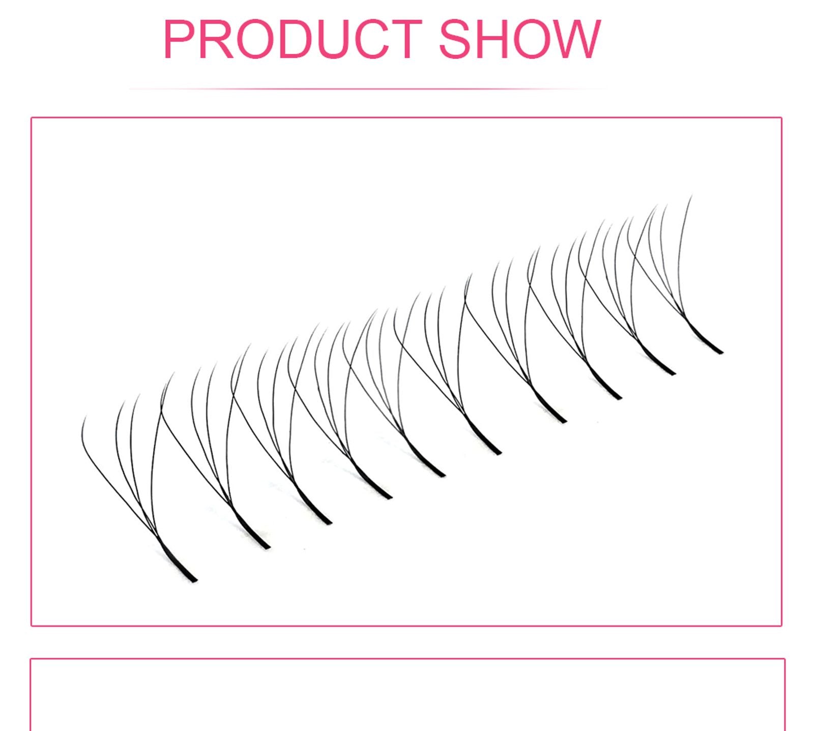 Goddess 4D W Shape Eyelash Extensions - Handmade Volume Lashes