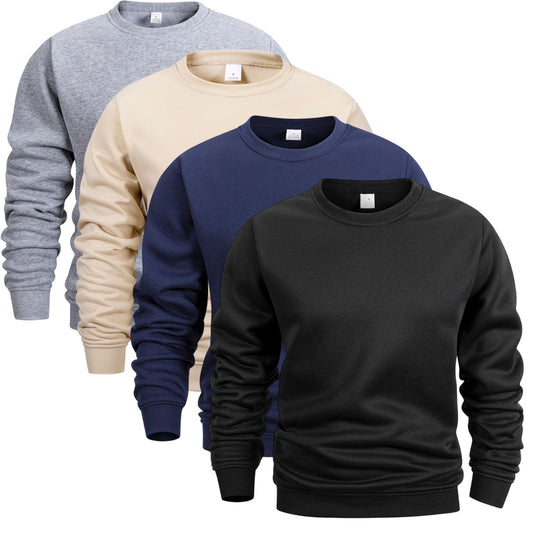 Men's Fleece Crew Neck Hoodie for Autumn & Winter