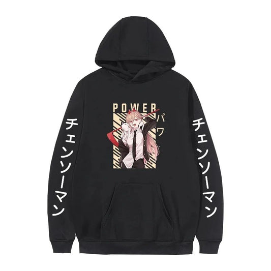Chainsaw Man Oversized Fleece Hoodie for Men and Women