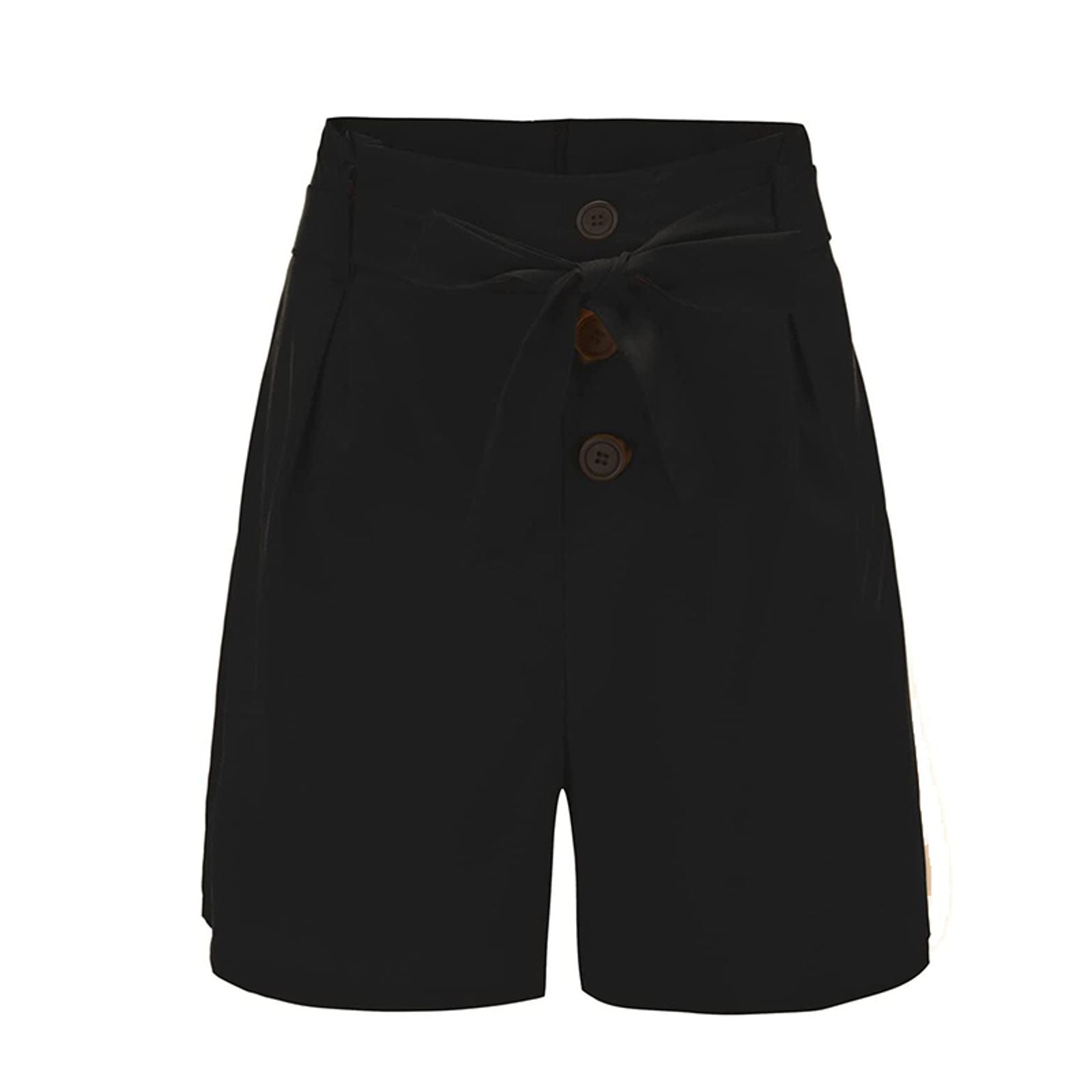 Y2K Solid Button Front High Waist Beach Shorts