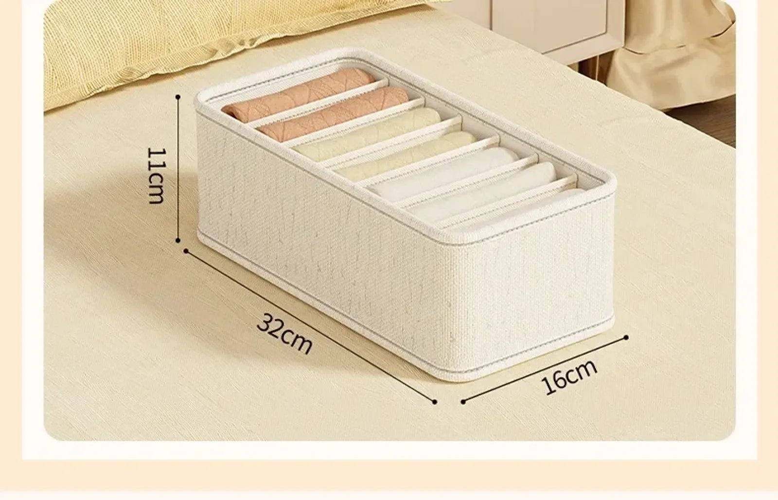 Fabric Drawer Organizers for Underwear and Socks