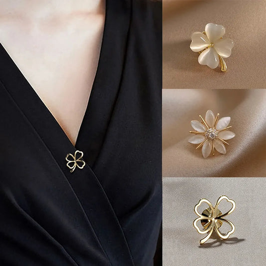Fashion Flower Bow Brooch Set for Women