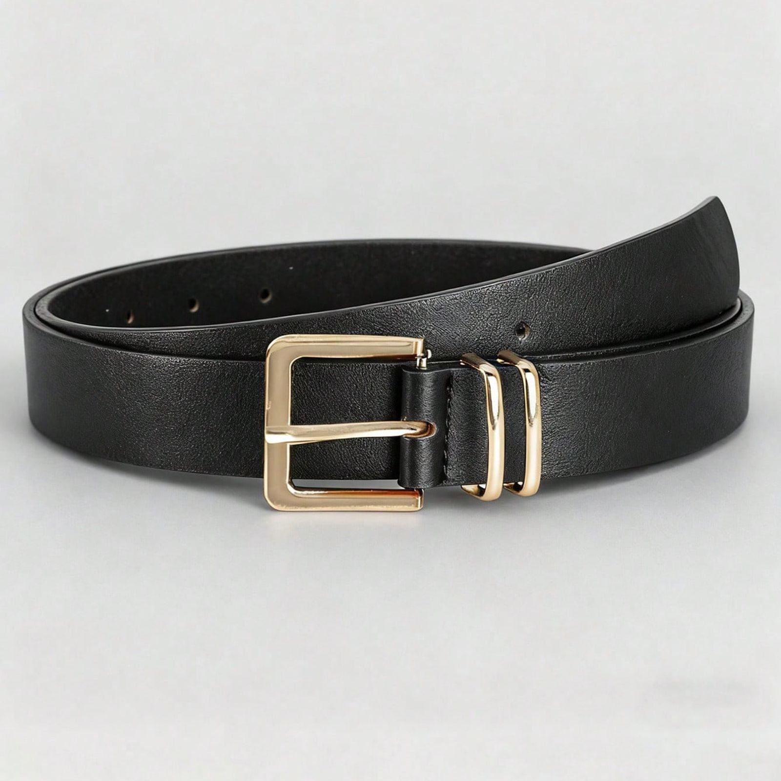Women's Adjustable Faux Leather Pin Buckle Belt