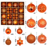 44Pcs Christmas Ball Ornaments for Home Decor