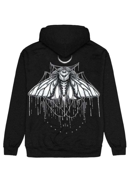 Bad Omens Moth Printed Oversized Hoodie