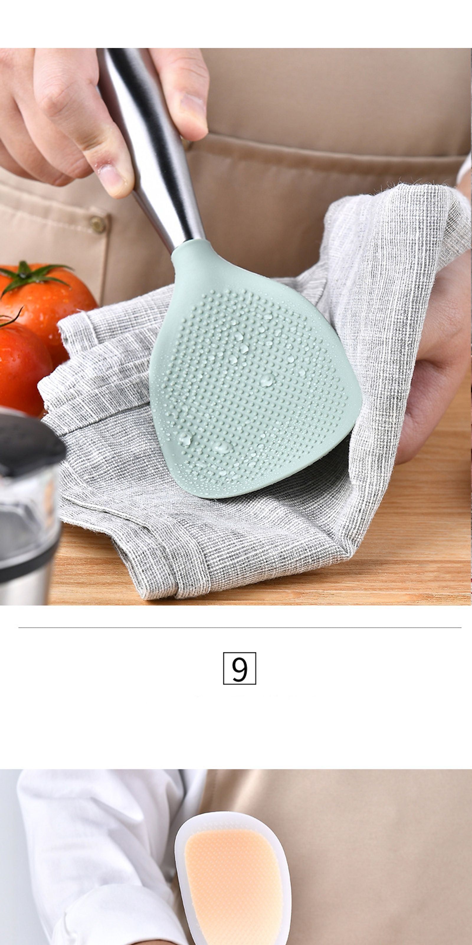 Silicone Non-Stick Cooking Spoon - High-Temperature Resistant