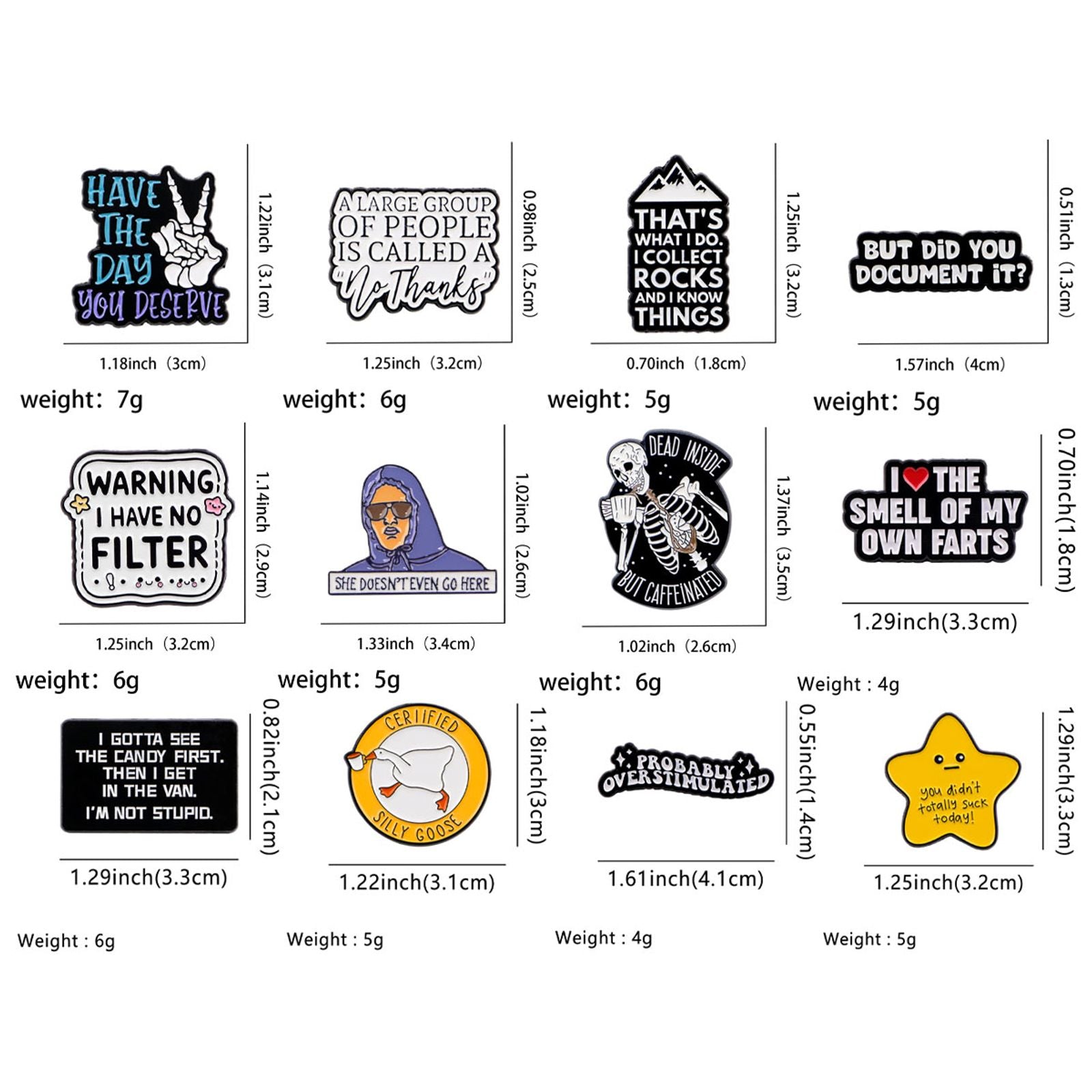 Funny Feminism Quotes Enamel Pin - Silly Goose Brooch