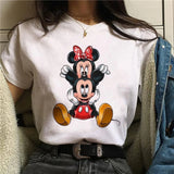90s Y2K Mickey Print T-Shirt for Women