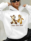 Women's Disney Chip & Dale Fleece Hoodie Pullover