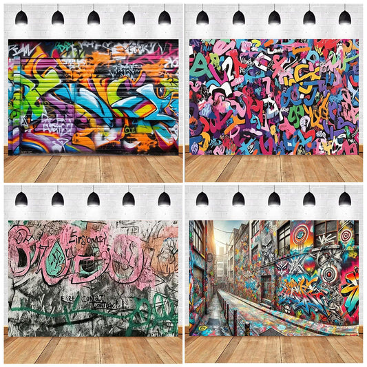 Street Graffiti Wall Background Banner for Photography