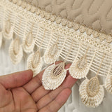 Luxurious Feather Embroidery Quilted Sofa Cover