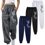 Women's High Quality Floral & Butterfly Print Jogging Pants