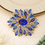Exquisite Crystal Flower Brooch for Women