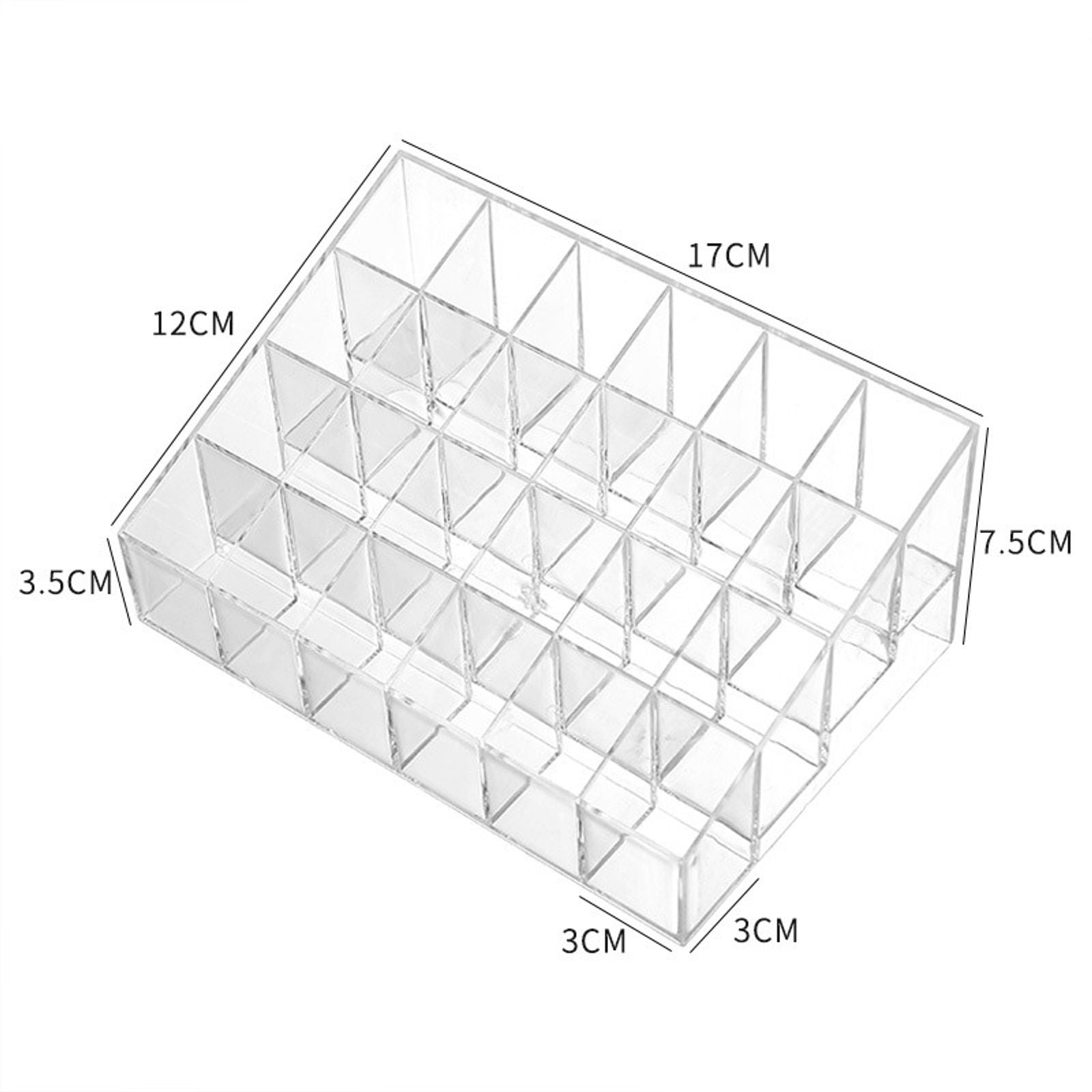 Clear Lipstick Stand Case Makeup Organizer
