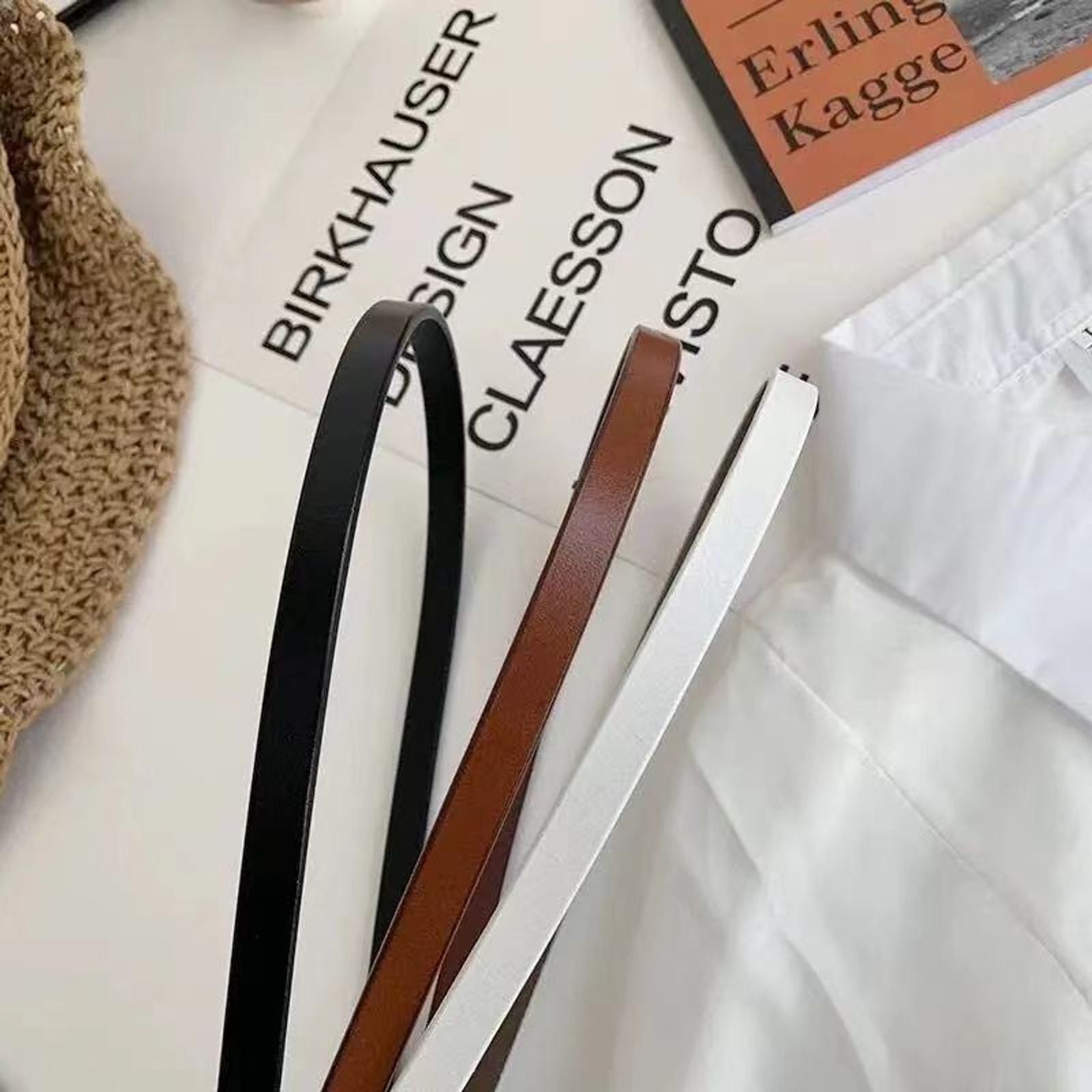 No-Hole Vintage PU Leather Knotted Belt for Women