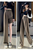 Elegant Wide Leg Pants for Women - High Waist Black Trousers