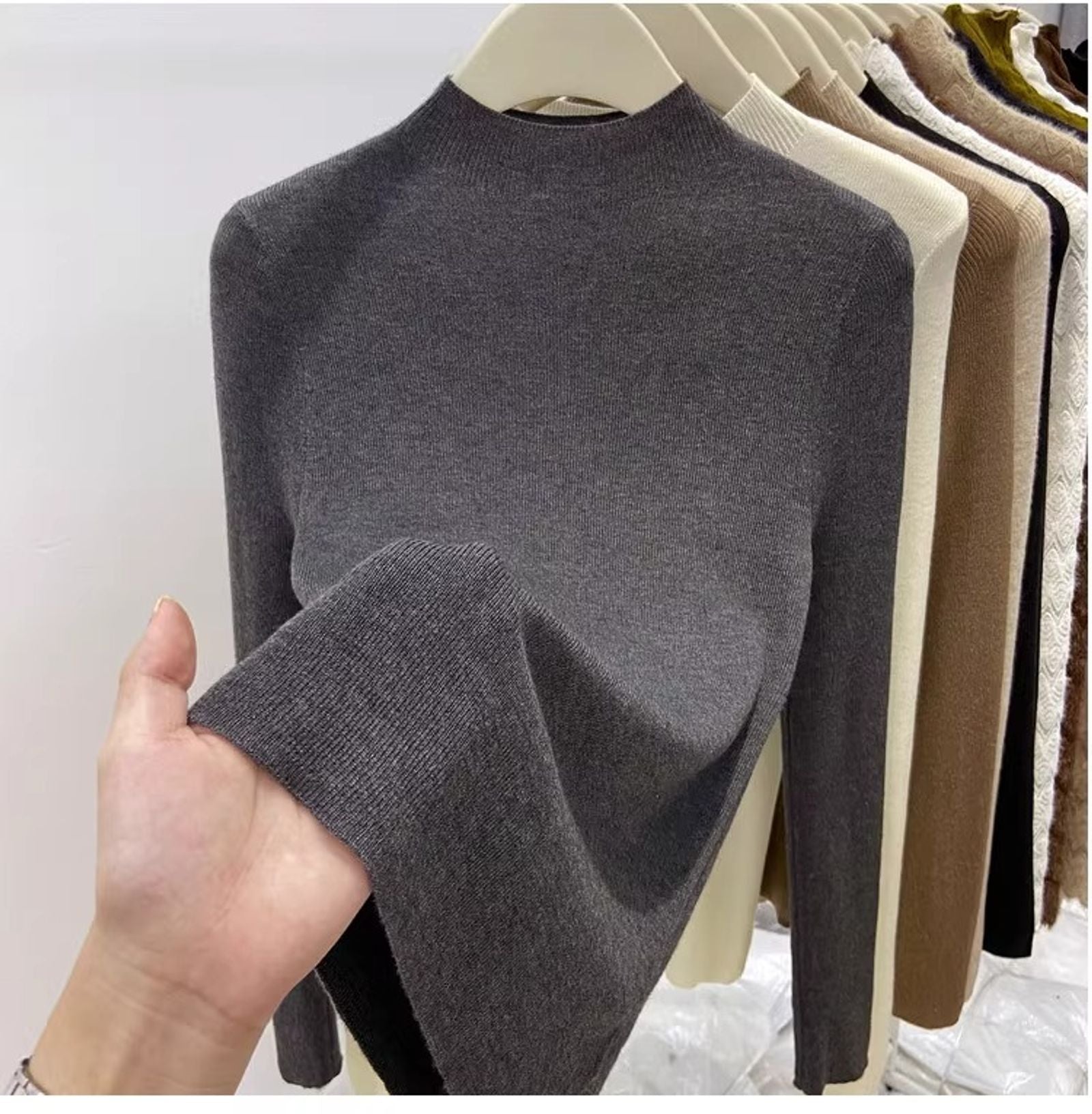 Women’s Solid Slim Turtleneck Sweater - Autumn/Winter