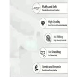 Cozy Vintage Flannel Blanket - Pink Floral Cow