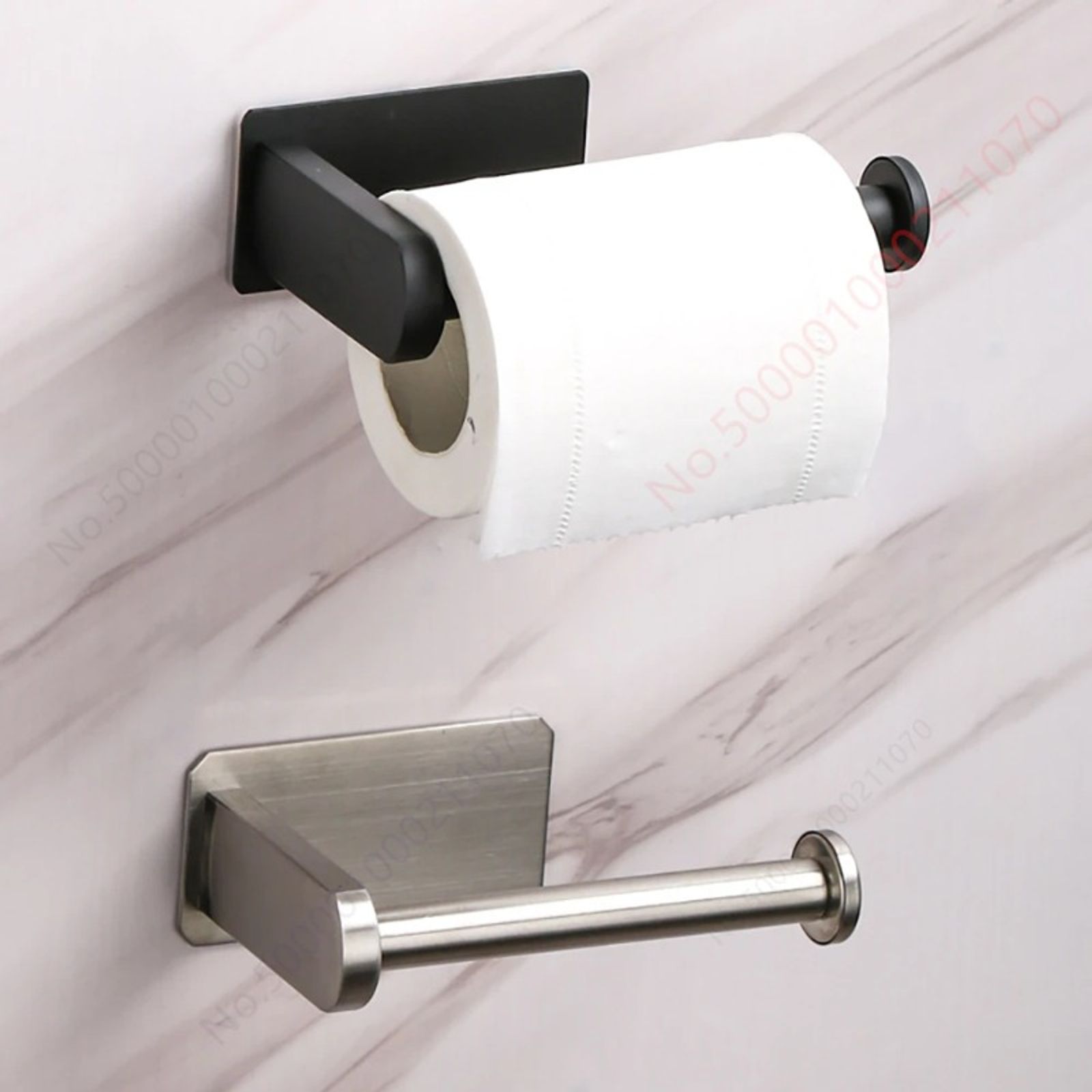 2PCS Toilet Paper Rack - Adhesive Bathroom Paper Towel Holder