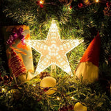 15cm Warm White LED Christmas Tree Star Decoration