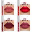 10pcs Nude Lip Gloss Matte Velvet Liquid Lipstick Set