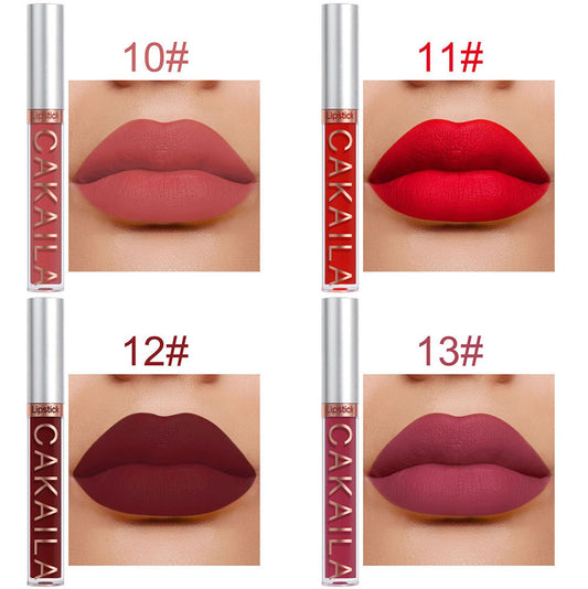 10pcs Nude Lip Gloss Matte Velvet Liquid Lipstick Set
