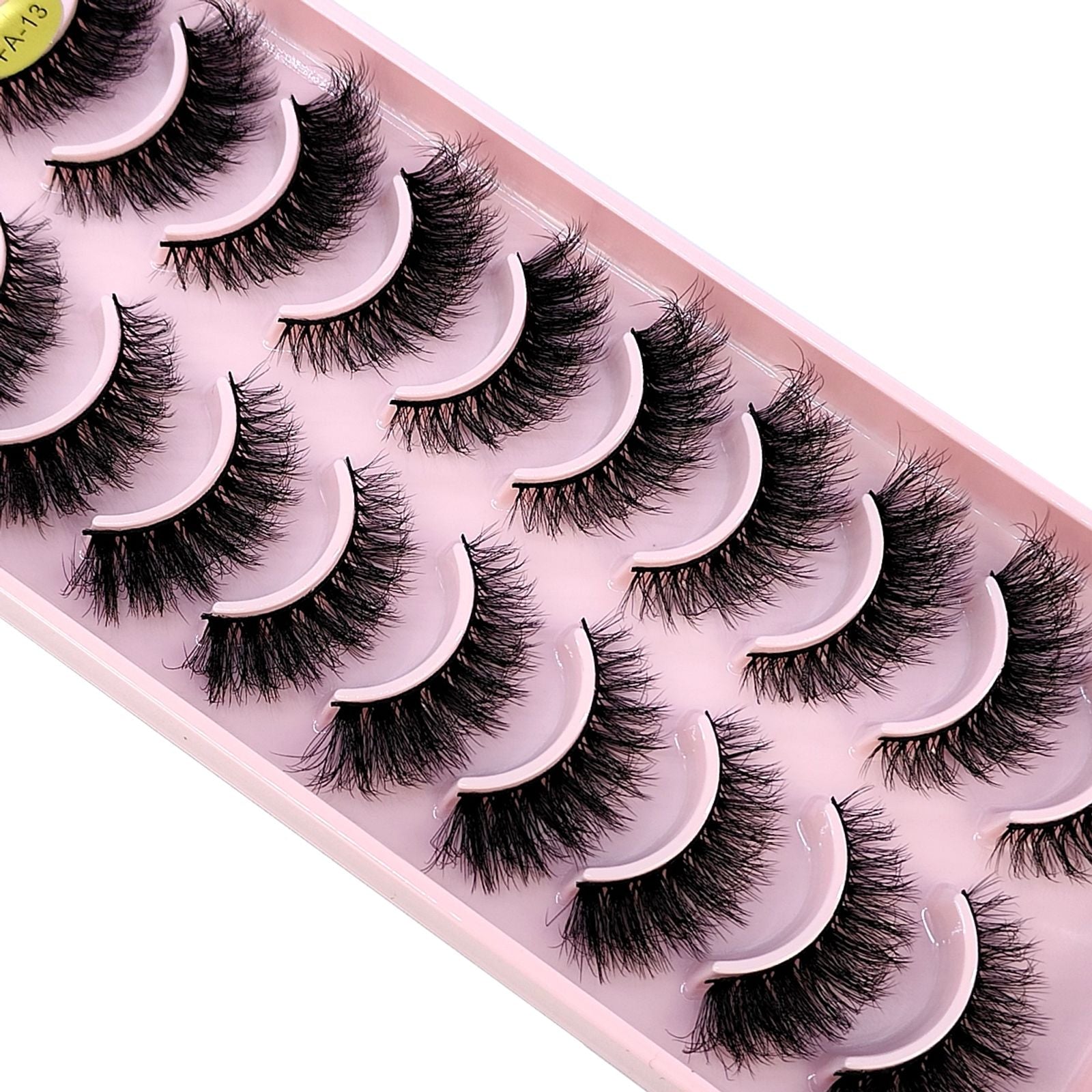 3D Faux Mink Hair False Eyelashes - Natural Crisscross Lashes