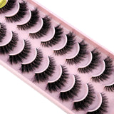 3D Faux Mink Hair False Eyelashes - Natural Crisscross Lashes