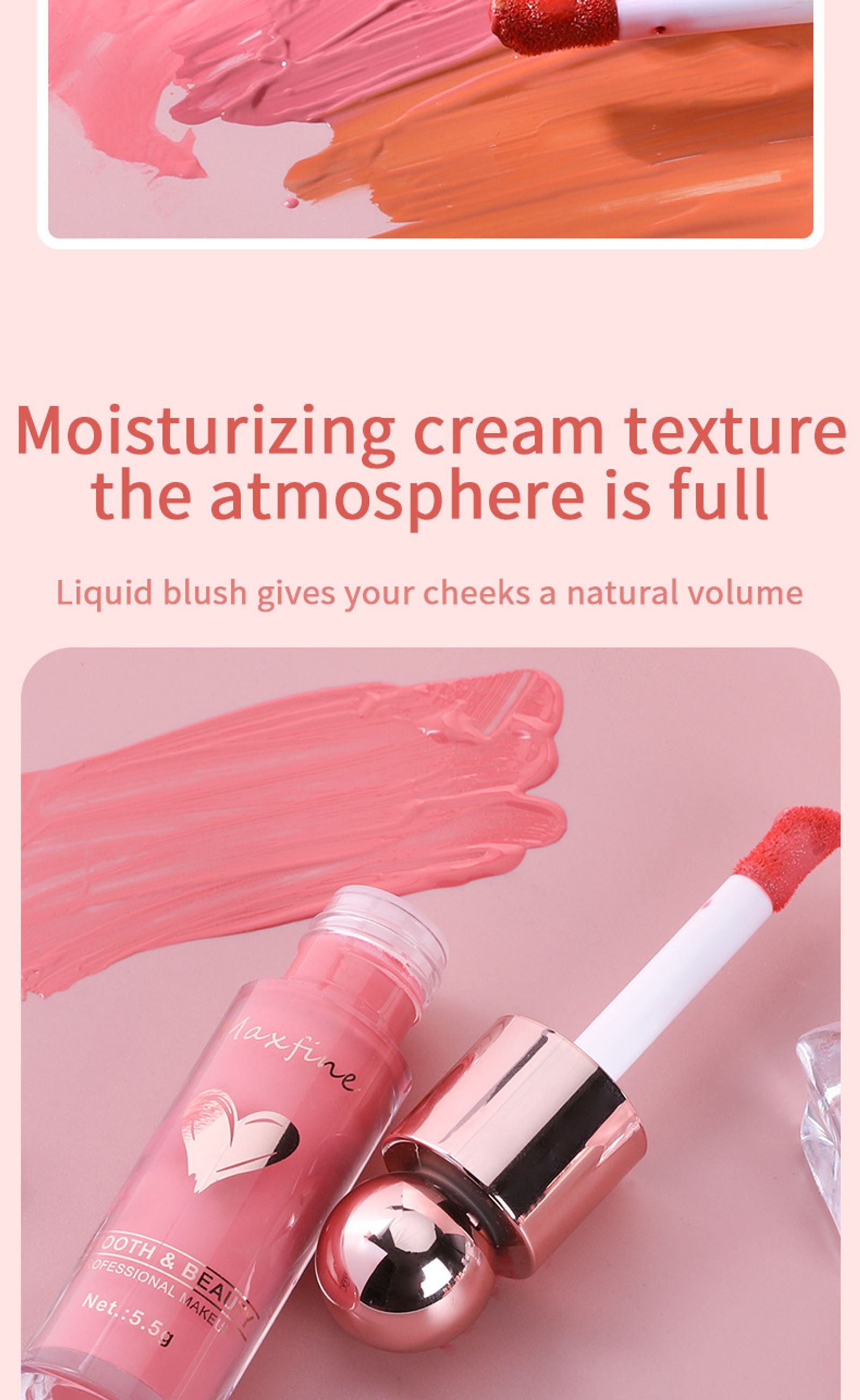 Matte Liquid Blush - Highly Pigmented & Long Lasting