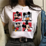 90s Y2K Mickey Print T-Shirt for Women